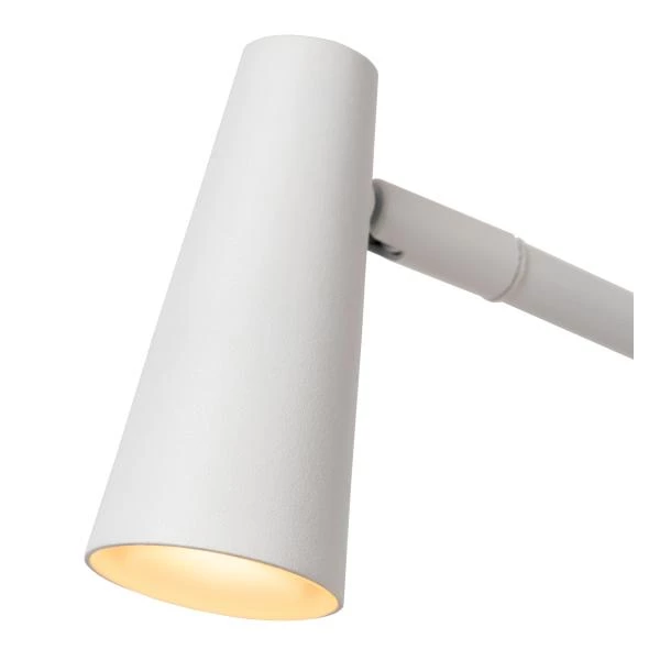 Lucide STIRLING - Oplaadbare Vloerlamp - Accu/Batterij - LED 3 StepDim - 1x3W 2700K - Wit - detail 1